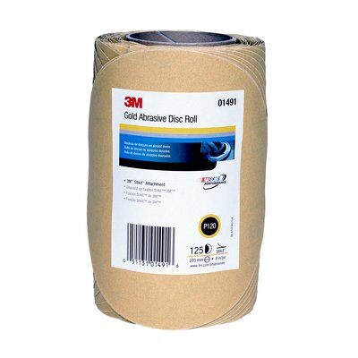 3M - 01491 Stikit Gold Disc Roll 8 Inch P120 (7000118772)