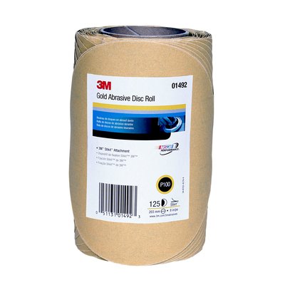3M - 01492 Stikit Gold Disc Roll 8 Inch P100 (7000118773)