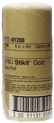 3M - 01208 Stikit Gold Disc Roll 6 Inch P220 (7000119706)