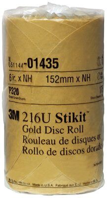 3M - 01435 Stikit Gold Disc Roll 6 Inch P320 (7000045430)