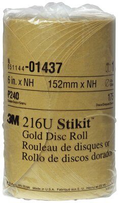 3M - 01437 Stikit Gold Disc Roll 6 Inch P240 (7000119704)