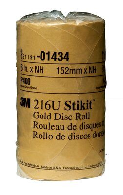 3M - 01434 Stikit Gold Disc Roll 6 Inch P400 (7000119681)