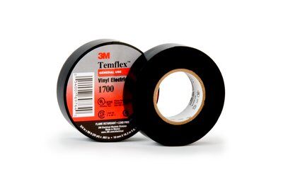 3M - 49700 Temflex Vinyl Electrical Tape 1700 3/4 Inch X 36 Yard 1-1/2 Inch Core Black (7010398360)