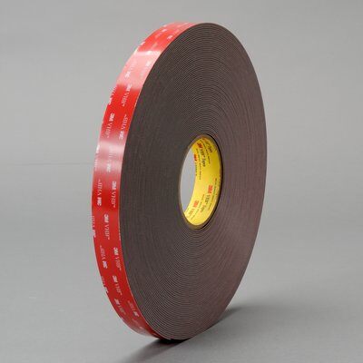 3M - 56380 VHB Tape 4919F Black 1/2 Inch X 72 Yard 25 Mil Film Liner Small (7010300229)