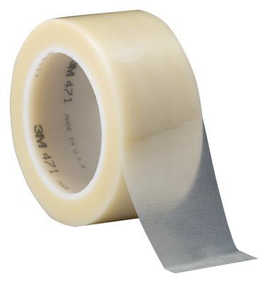 3M - 03100 Vinyl Tape 471 Transparent 1 Inch X 36 Yard 5.2 Mil (7000047448)