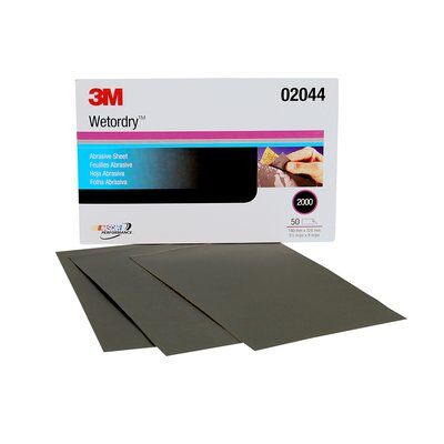 3M - 02044 Wetordry Abrasive Sheet 401Q 02044 2000 5-1/2 Inch X 9 Inch (7000028328)