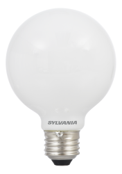 Sylvania LED4G25F85010YVGLRP2 LED G25 4W 82 CRI 350Lm 5000K 11000 Life 2 Pack/Priced Per Each (40218)