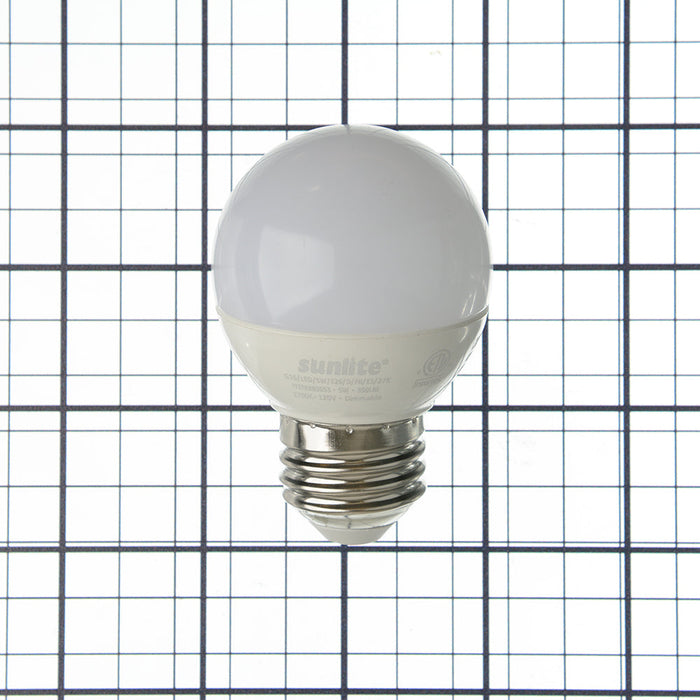Sunlite G16/LED/5W/E26/D/FR/ES/27K/3PK 5W LED G16 Bulb 2700K 350Lm E26 Base 3-Pack (40287-SU)