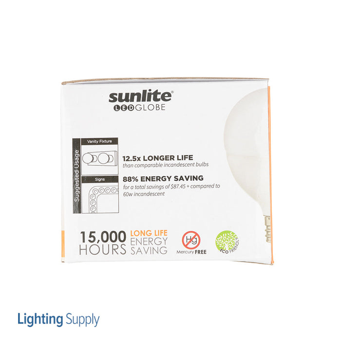 Sunlite LED G16.5 Bulb 7W 500Lm 2700K 120V E12 Base (40306-SU)