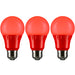 Sunlite LED A19 Bulb 3W 100Lm 120V E26 Base Red 3-Pack (40454-SU)