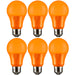 Sunlite LED A19 Bulb 3W 65Lm 120V E26 Base Orange (40470-SU)