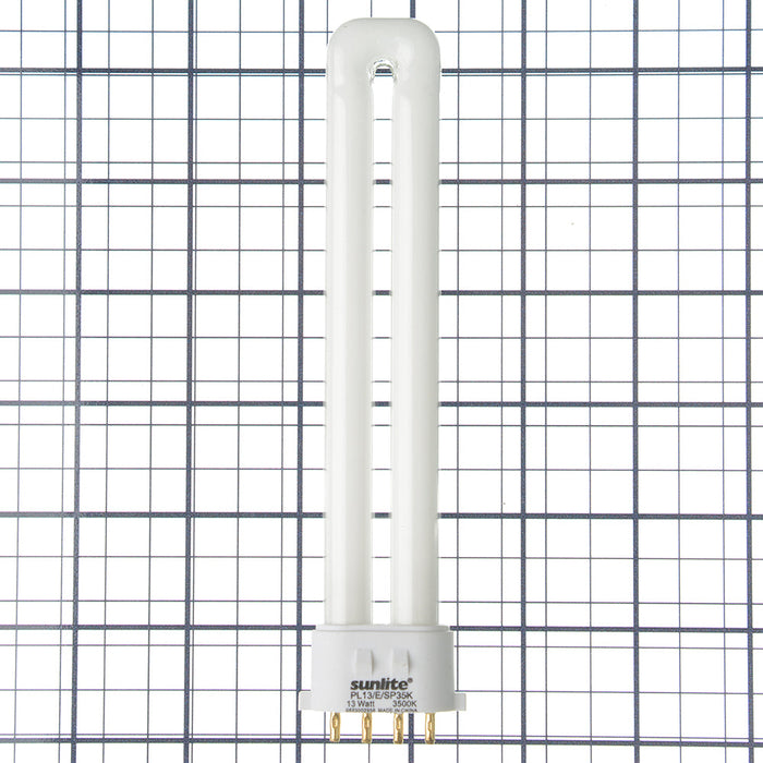 Sunlite Compact Fluorescent PL 4-Pin Bulb 13W 720Lm 3500K 2GX7 Base (40495-SU)
