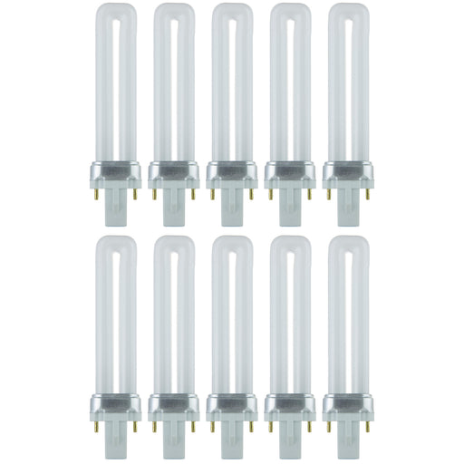 Sunlite Compact Fluorescent PL 2-Pin Bulb 7W 360Lm 4100K G23 Base (40501-SU)