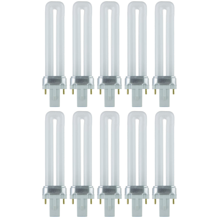 Sunlite Compact Fluorescent PL 2-Pin Bulb 7W 360Lm 4100K G23 Base (40501-SU)