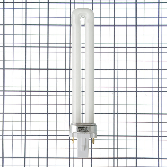 Sunlite Compact Fluorescent PL 2-Pin Bulb 9W 530Lm 3000K G23 Base (40503-SU)