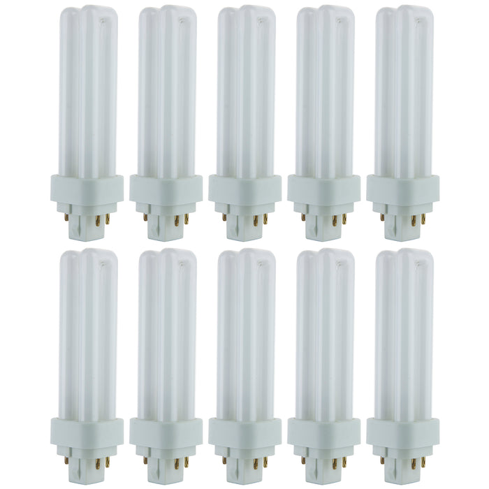 Sunlite Compact Fluorescent PLD 4-Pin Bulb 13W 780Lm 3000K 120V G24q1 Base (40533-SU)