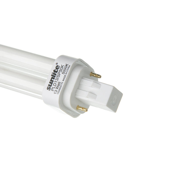 Sunlite Compact Fluorescent PLD 2-Pin Bulb 13W 660Lm 5000K GX23-2 Base (40542-SU)