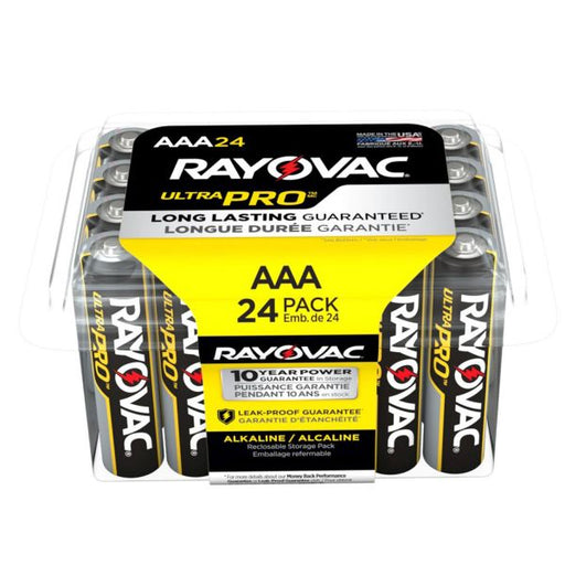 Rayovac Ultra Pro Alkaline Reclosable AAA Sold as 24 Pack (ROV-ALAAA-24PPJ)