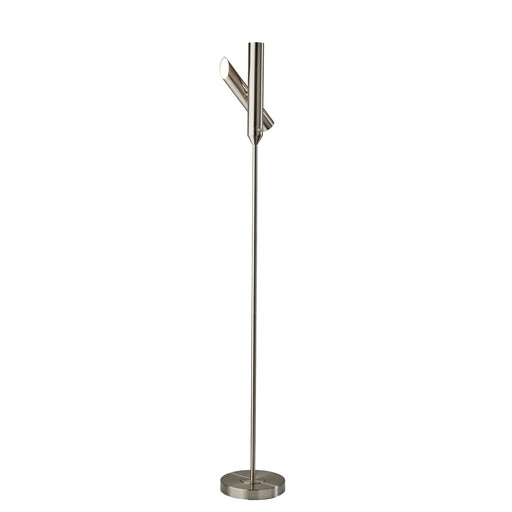Adesso Vega Torchiere Brushed Steel (4079-22)