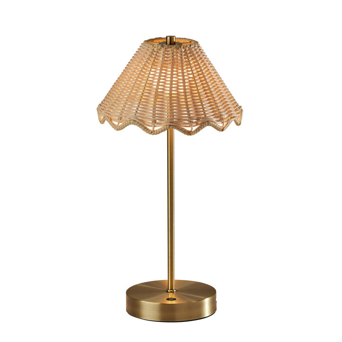 Adesso Stevie LED Cordless Table Lamp Antique Brass (4082-21)