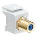 Leviton Coupler F-Connector Gold Plated White (40831-FWG)