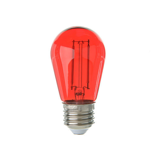 Sunlite S14/LED/FS/2W/TR/6PK LED Filament Light Bulb Red 6 Pack (40977-SU)