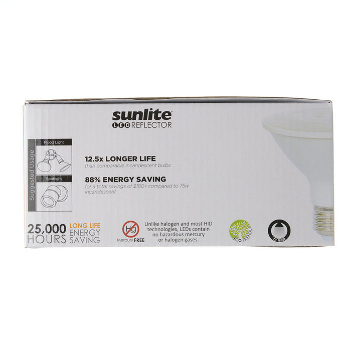 Sunlite PAR30/LED/10W/SHORT/FL35/D/E/27K/6PK 40979 LED PAR30 Short Neck Light Bulb Dimmable 2700K Warm White 6 Pack (40979-SU)