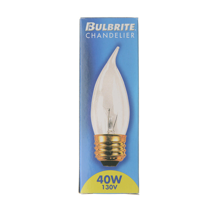 Bulbrite 40EFC/3 40W CA10 Flame Clear E26 130V 2700K (408040)