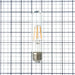 Sunlite T10/LED/FS/6W/E26/CL/27K/128MM/6PK 6W LED T10 Bulb 2700K 600Lm 6-Pack (41150-SU)