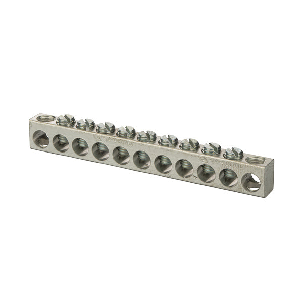 NSI Aluminum Multiple Connector 4-14 AWG 11 Holes 9 Circuits (4-14-11111)