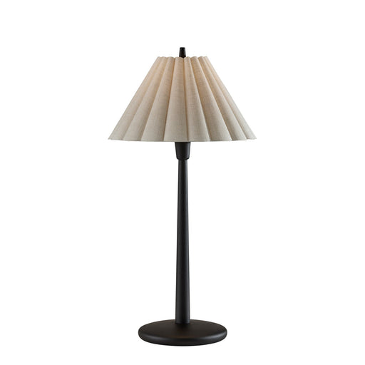 Adesso Scallop Table Lamp Black Wood (4143-01)