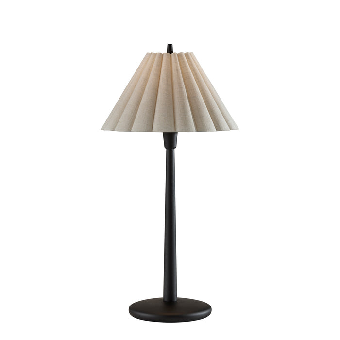 Adesso Scallop Table Lamp Black Wood (4143-01)