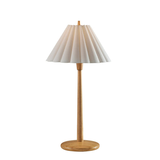Adesso Scallop Table Lamp Natural Wood (4143-12)