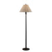 Adesso Scallop Floor Lamp Black Wood (4146-01)