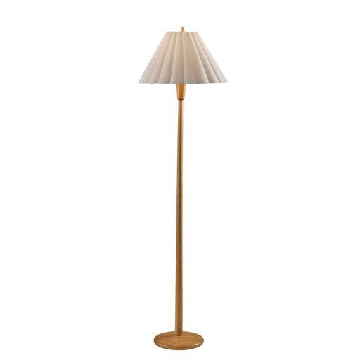Adesso Scallop Floor Lamp Natural Wood (4146-12)