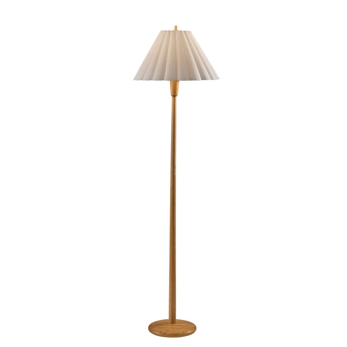 Adesso Scallop Floor Lamp Natural Wood (4146-12)