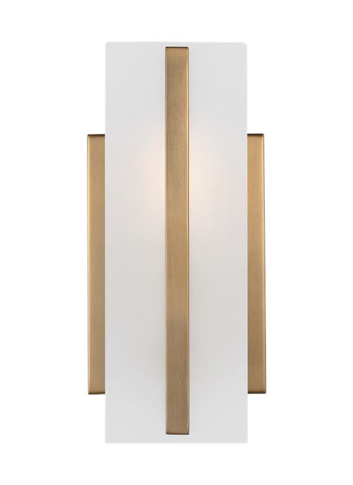 Generation Lighting Dex One Light Wall/Bath Sconce Satin Brass Black/White Cord (4154301-848)
