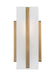 Generation Lighting Dex One Light Wall/Bath Sconce Satin Brass Black/White Cord (4154301-848)