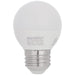 Sunlite G16/LED/5W/FR/40K/6PK 5W LED G16 Globe Light Bulb Medium E26 Base 4000K Frosted 120V Dimmable 6 Pack (41895-SU)