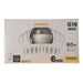 Sunlite G16/LED/7W/CL/30K/6PK 7W LED G16 Globe Light Bulb Medium E26 Base 3000K Clear 120V Dimmable 6 Pack (41896-SU)