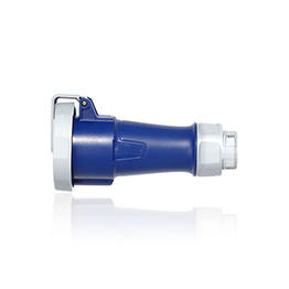 Leviton 20A 250V 3-Phase 3P 4W LEV Series North American-Rated IEC 60309-1 And 60309-2 Pin And Sleeve Connector Industrial Grade Watertight - Blue (420C9WLEV)