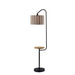 Adesso Caldwell Shelf Floor Lamp Black (4229-01)