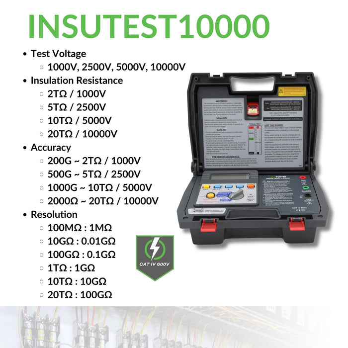 KPS KPSIT10000CBINT Insulation Tester (INSUTEST10000)