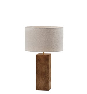 Adesso Frederick Table Lamp Burled Wood (4345-15)