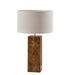 Adesso Frederick Tall Table Lamp Burled Wood (4346-15)
