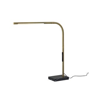 Adesso Cullen LED Desk Lamp With Smart Switch Antique Brass (4353-21)