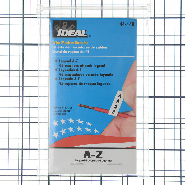 Ideal Wire Marker Booklet Solid A-Z 45 Each (44-148)