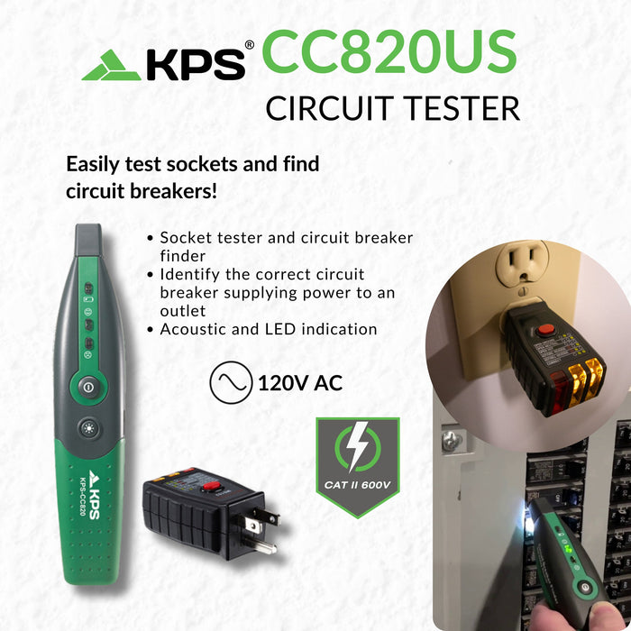 KPS KPSCC820USCBINT Circuit Breaker Finder (KPS-CC820US)