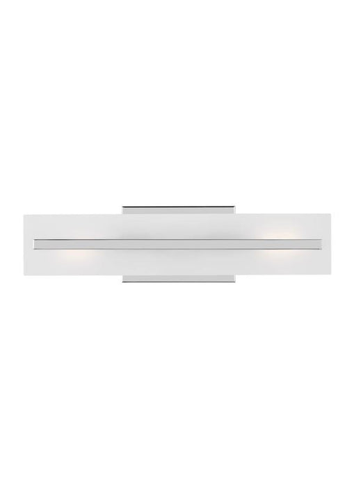 Generation Lighting Dex Small Two Light Wall/Bath Chrome Black/White Cord (4454302-05)