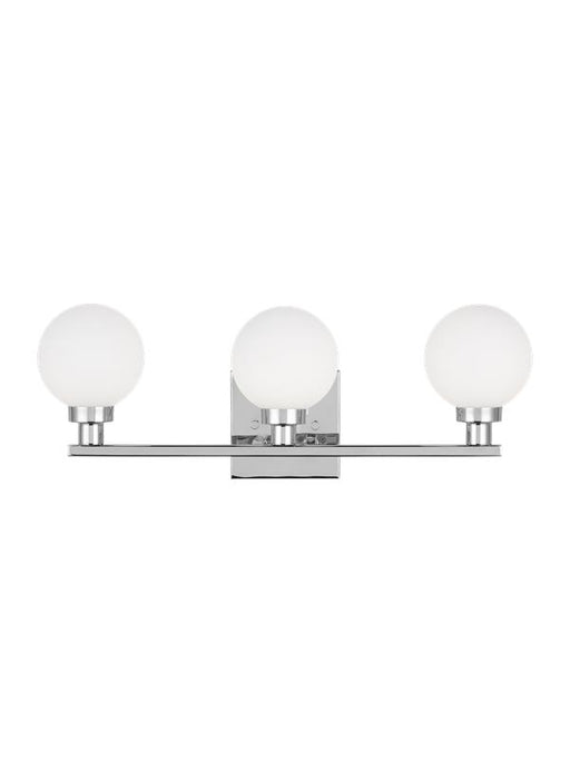 Generation Lighting Clybourn Three Light Wall/Bath Chrome Black/White Cord (4461603-05)